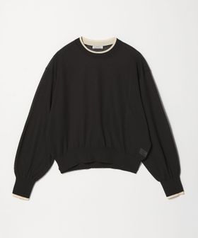 green label relaxing/【WEB限定】＜at ease＞バイカラー シアー ニット プルオーバー/ニット / セーター