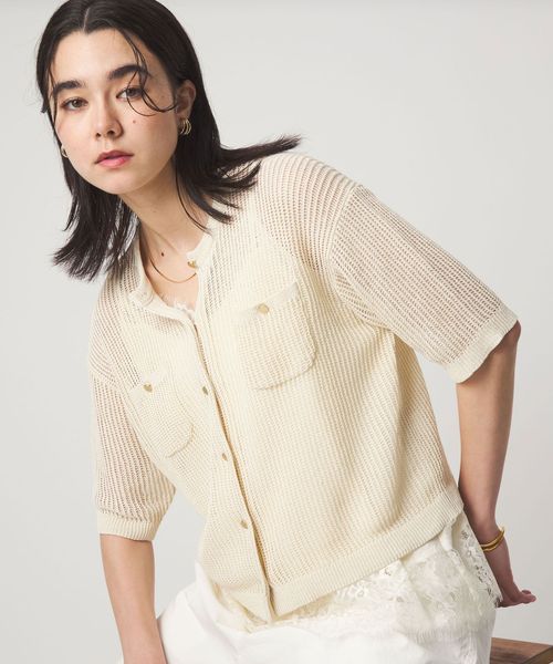 green label relaxing/【結論シリーズ】デイリーメッシュカーデ ウォッシャブル/カーディガン / ボレロ
