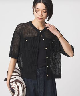 green label relaxing/【結論シリーズ】デイリーメッシュカーデ ウォッシャブル/カーディガン / ボレロ