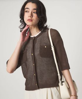 green label relaxing/【結論シリーズ】デイリーメッシュカーデ ウォッシャブル/カーディガン / ボレロ