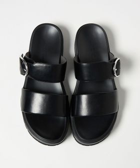 green label relaxing/ダブルベルト プラット サンダル/サンダル