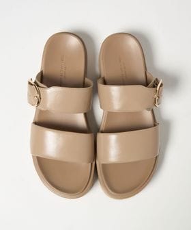 green label relaxing/ダブルベルト プラット サンダル/サンダル