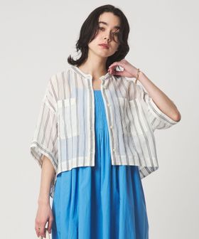 green label relaxing/100/2 ポケット ストライプ シャツ/シャツ / ブラウス