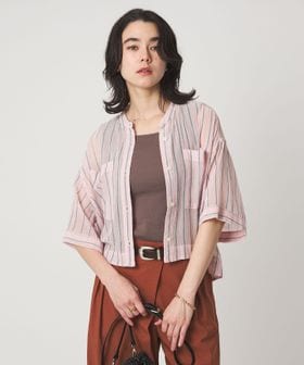 green label relaxing/100/2 ポケット ストライプ シャツ/シャツ / ブラウス