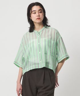 green label relaxing/100/2 ポケット ストライプ シャツ/シャツ / ブラウス