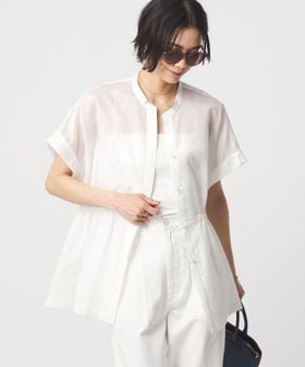 green label relaxing/【結論シリーズ】ギャザーハイウエストブラウス［size SHORTあり］/シャツ / ブラウス