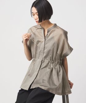 green label relaxing/【結論シリーズ】ギャザーハイウエストブラウス［size SHORTあり］/シャツ / ブラウス