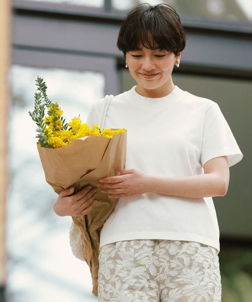 green label relaxing/＜CHIHIRO HYODO×green label relaxing＞ワイドネック Tシャツ/Tシャツ / カットソー