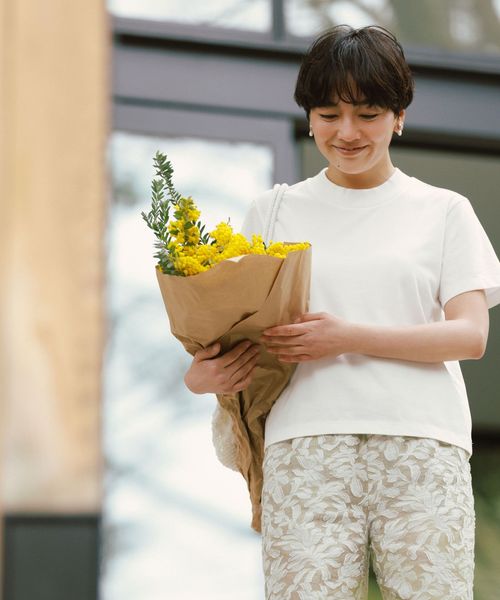 green label relaxing/＜スタイリスト 兵藤千尋さんコラボ＞ワイドネック Tシャツ/Tシャツ / カットソー