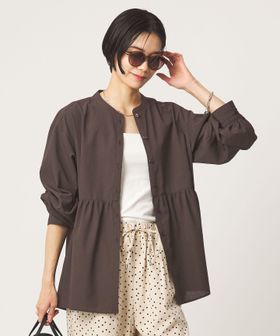 green label relaxing/［size SHORTあり］ペプラム ブラウス マシンウォッシャブル 吸水速乾 通気性 UVカット/シャツ / ブラウス