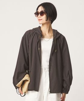 green label relaxing/［size SHORTあり］フード ギャザー シャツ /シャツ / ブラウス