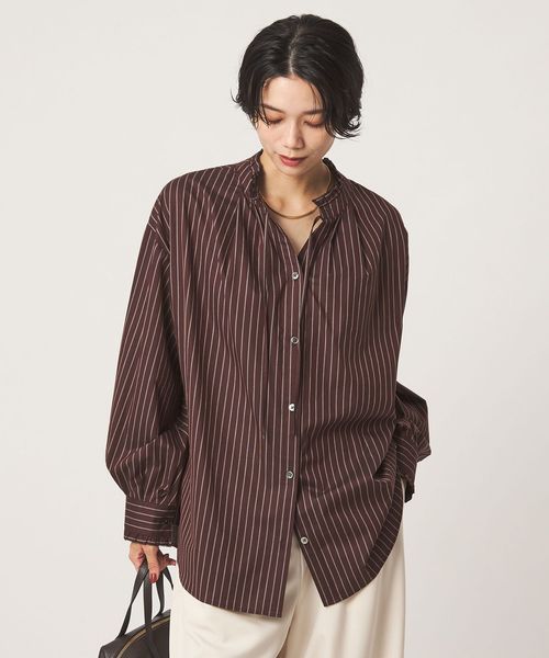 green label relaxing/［size SHORTあり］フリルネック 2WAY ブラウス/シャツ / ブラウス