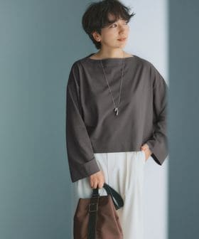 green label relaxing/＜スタイリスト兵藤千尋さんコラボ＞クロップド ワイド ロングスリーブ Tシャツ UVカット/Tシャツ / カットソー