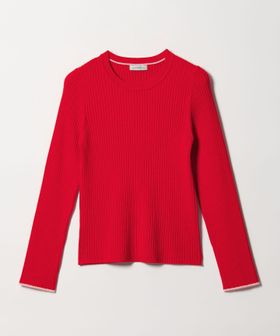 green label relaxing/【WEB限定】＜at ease＞ソデサキ バイカラー プルオーバー ニット 2/ニット / セーター
