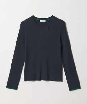 green label relaxing/【WEB限定】＜at ease＞ソデサキ バイカラー プルオーバー ニット 2/ニット / セーター