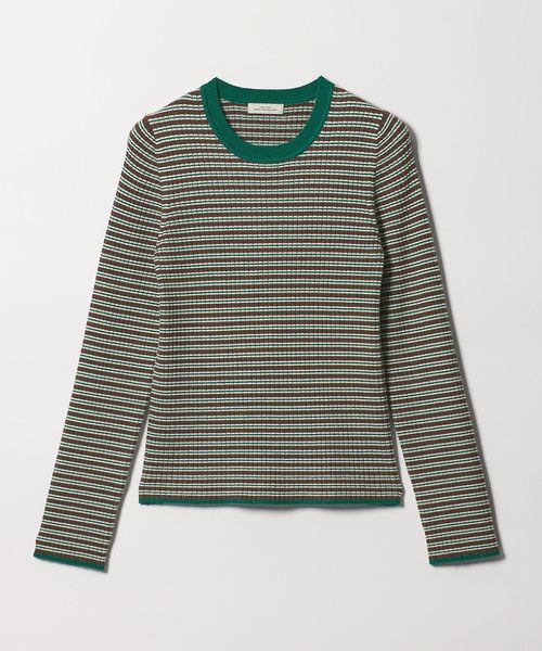 green label relaxing/【WEB限定】＜at ease＞マルチボーダー プルオーバー ニット/ニット / セーター