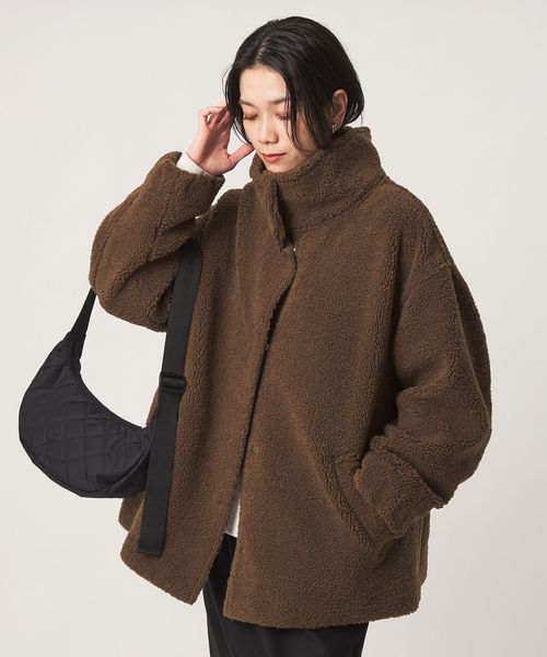 green label relaxing/［size SHORTあり］ボア スタンドカラー ブルゾン/その他コート / ブルゾン