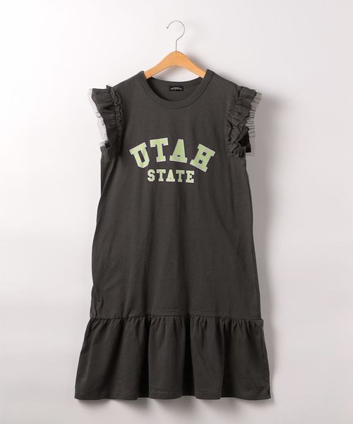 Web限定サイズあり Tj カレッジロゴ フリルワンピース 140cm 160cm