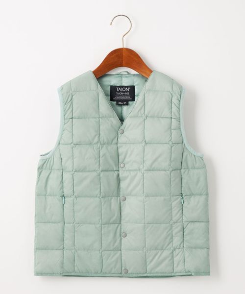 v neck puffer vest