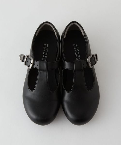 MARW UNITED ARROWS ブラック Tストラップシューズ MARW UNITED