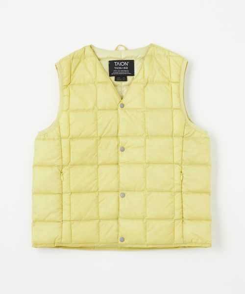 v neck puffer vest