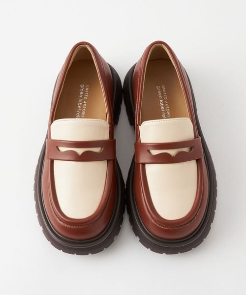 BEAUTY＆YOUTH UNITED ARROWS ローファー ガンメタ BEAUTY&YOUTH UNITED ARROWS｜レザーライク ローファー -晴雨