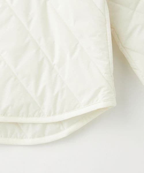 green label relaxingフェイクファー　レイヤード　中綿ブルゾン フェイクファー レイヤード ナカワタ ブルゾン 140cm―160cm
