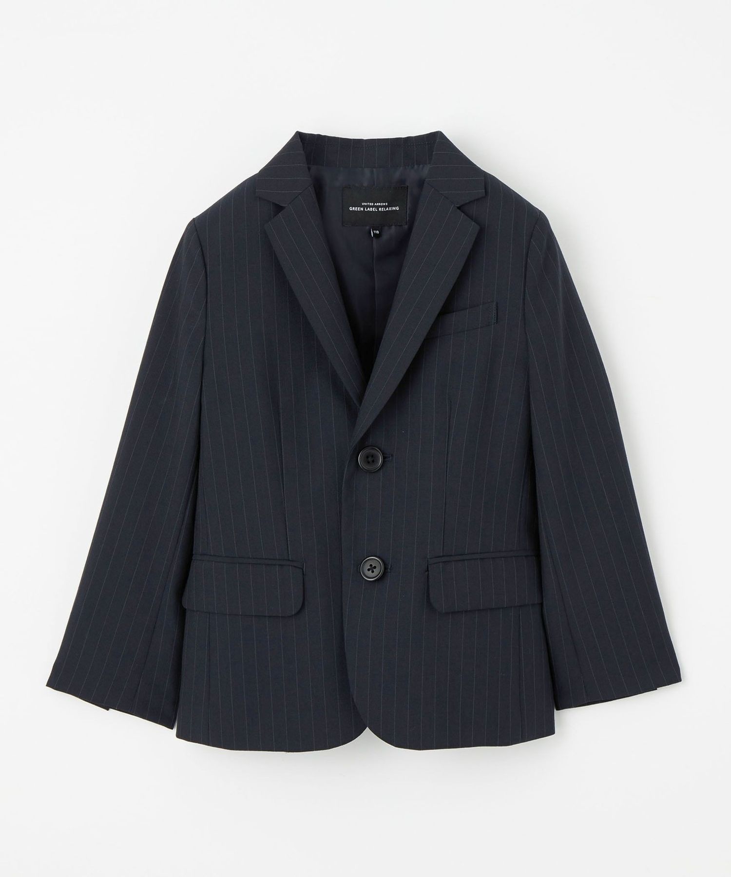 グリーンレーベル　ストライプスーツ上下 New Zealand Wool ストライプ 2B RG スーツジャケット ―ストレッチ―