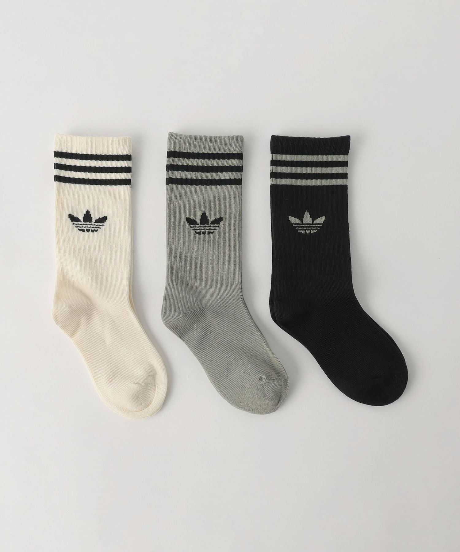adidas Originals＞クルーソックス3P / 靴下 / キッズ 17cm―18cm