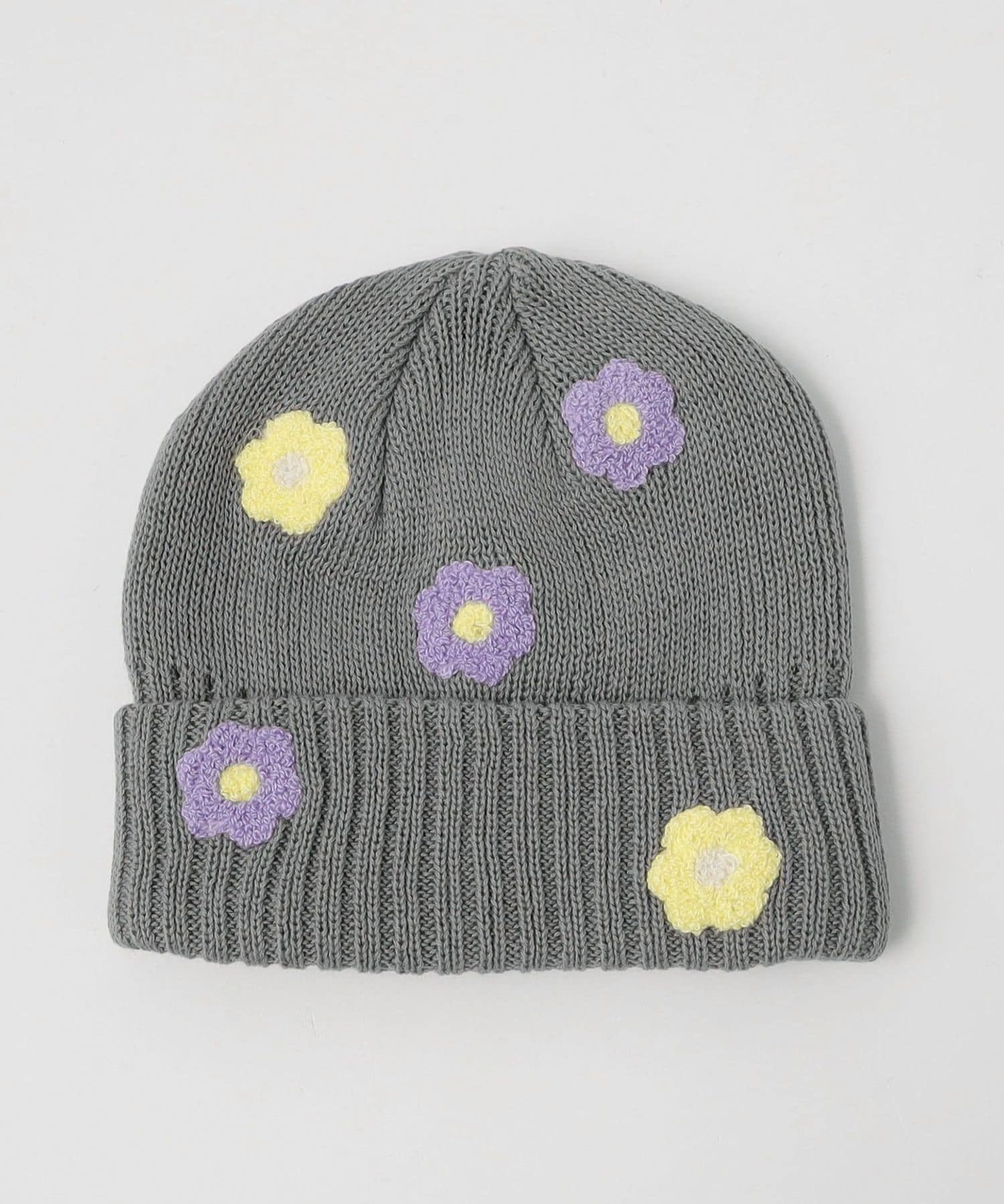 NICK GEAR Rhinestone Flower beanie ビーニー NICK GEAR - 【残りわずか】Flower Logo Beanie | ACRMTSM