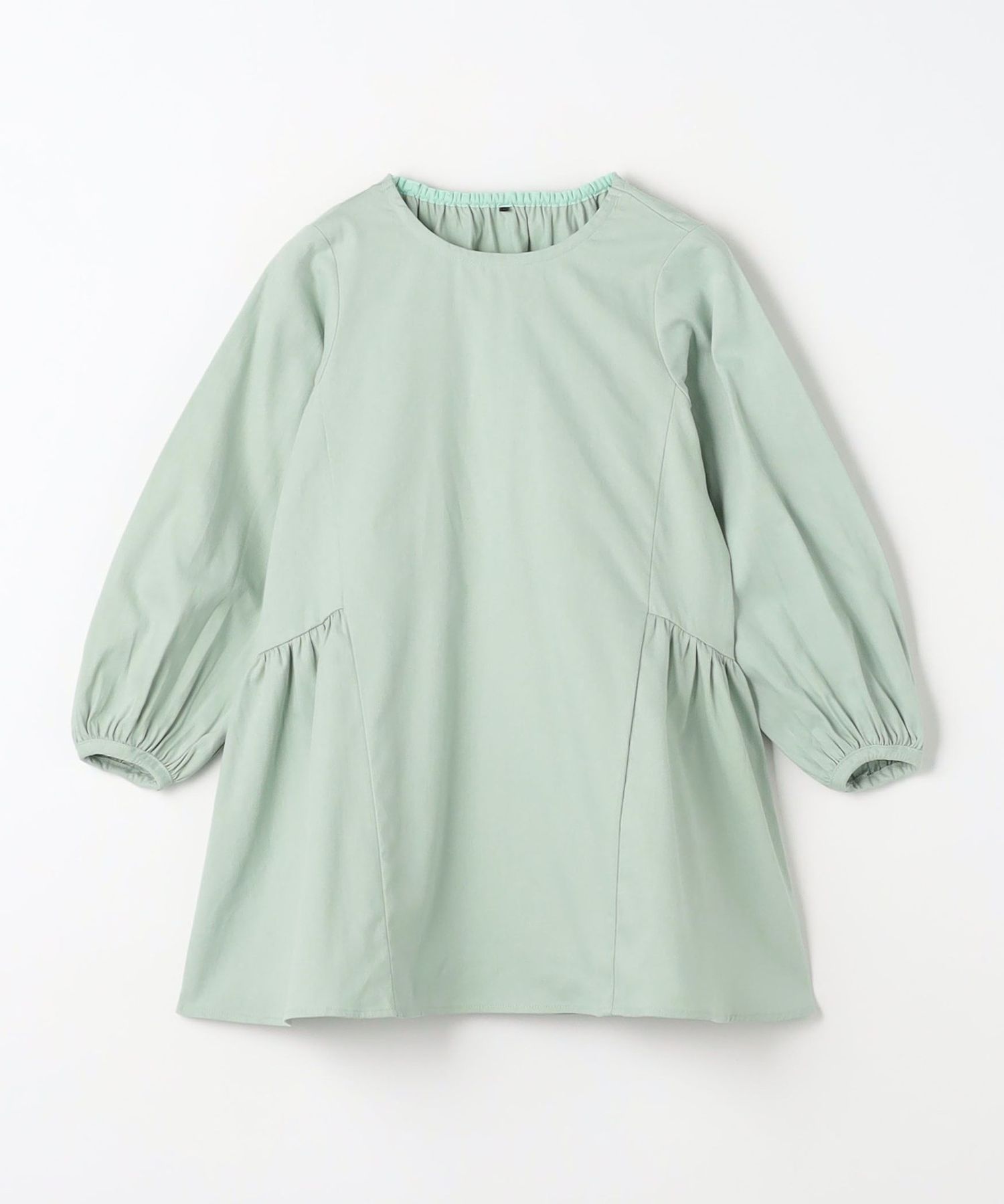 TJ チュニックワンピース ロングスリーブ（ライム）100cm―130cm