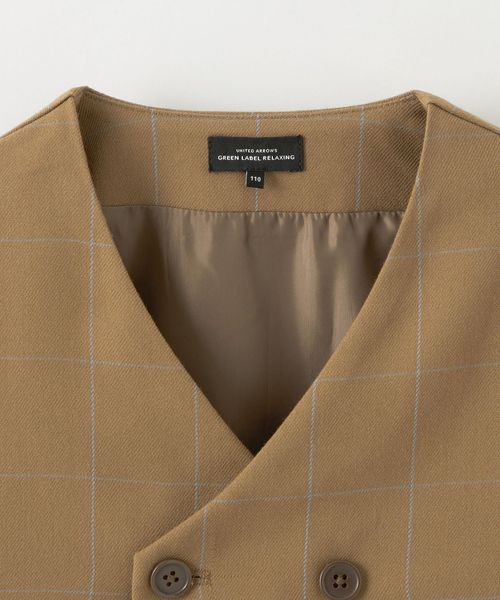 グリーンレーベルリラクシング　チェックフォーマルスーツ 110cm 8点セット green label relaxing｜グリーンレーベルリラクシングのスーツ