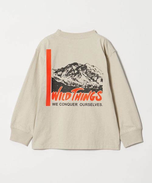 WILD THINGS/＜WILD THINGS＞プリント ロングTシャツ / キッズ 110cm―130cm/Tシャツ / カットソー