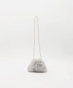 green label relaxing/ラメ フェイクファー ポシェット  / キッズ /ショルダーバッグ