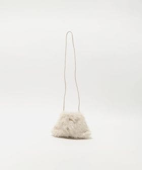 green label relaxing/ラメ フェイクファー ポシェット  / キッズ /ショルダーバッグ