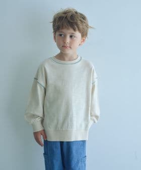green label relaxing/裏毛 配色ステッチ プルオーバー / キッズ  100cm―160cm/Tシャツ / カットソー