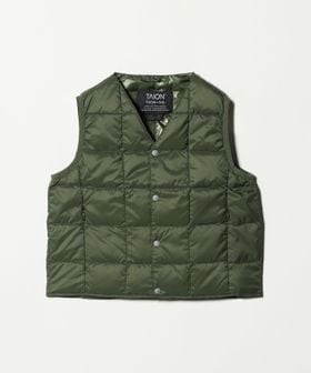 TAION/＜TAION＞ベーシック Vネックボタン インナーダウンベスト / キッズ  110cm―130cm/ダウンジャケット / ダウンベスト