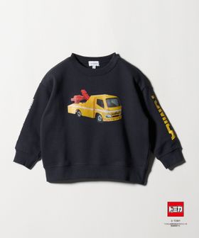 TOMICA/【別注】＜TOMICA＞袖ロゴ 裏毛スウェット / トレーナー / キッズ  100cm―130cm/Tシャツ / カットソー