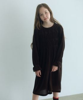 green label relaxing/シャーリング ワンピース / キッズ  110cm―160cm/ワンピース