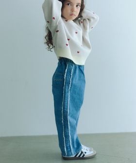 green label relaxing/フリンジデザイン デニム パンツ / キッズ  100cm―160cm◎/デニムパンツ