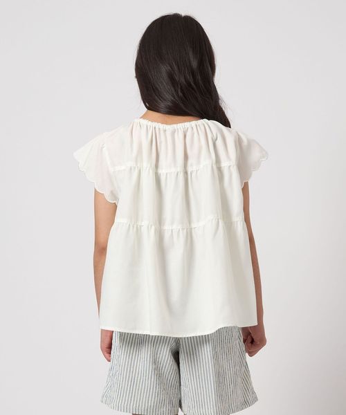 Akeinarita♥︎新品スカラップブラウス スカラップ フリルブラウス / キッズ 140cm―160cm