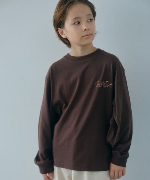 WILD THINGS/【別注】＜WILD THINGS＞プリント ロングスリーブ Tシャツ / キッズ 140cm―160cm/Tシャツ / カットソー