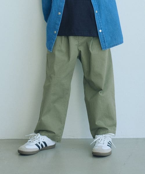 green label relaxing/ライト ツイル ツータック パンツ / キッズ 100cm―130cm/チノパンツ