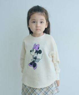 URBAMENT/【別注】＜URBAMENT＞ミニーマウス ロングスリーブ Tシャツ / キッズ 100cm―130cm/Tシャツ / カットソー