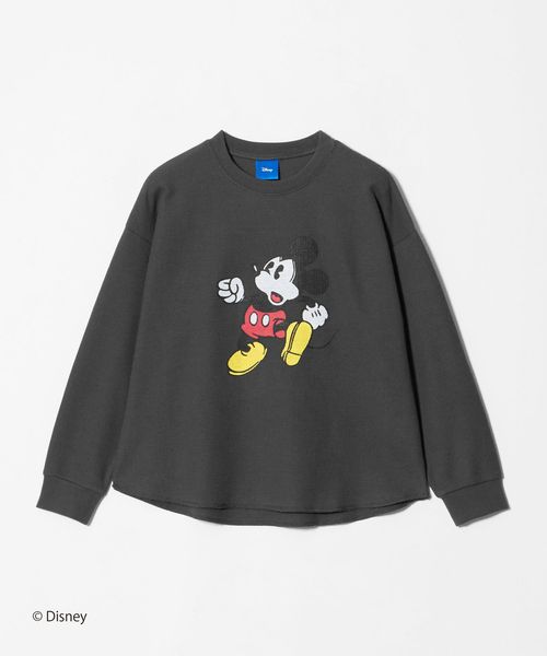 URBAMENT/【別注】＜URBAMENT＞ミッキーマウス ロングスリーブ Tシャツ / キッズ 140cm―150cm/Tシャツ / カットソー