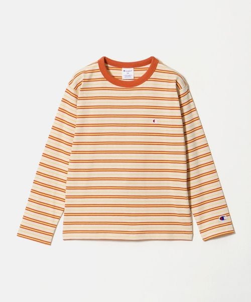 CHAMPION/＜Champion＞ボーダー ロングスリーブ Tシャツ / キッズ 140cm―160cm/Tシャツ / カットソー