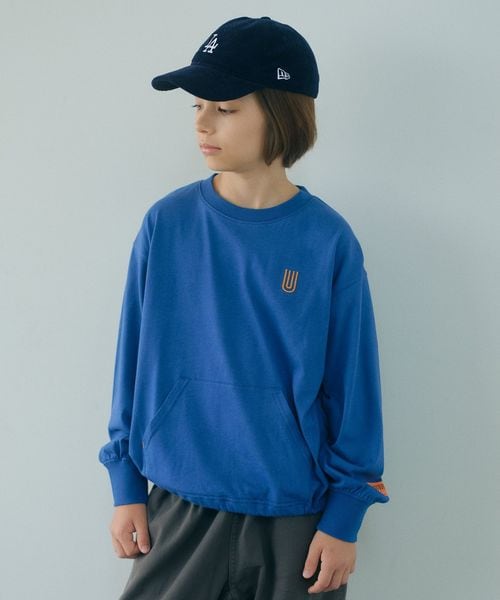 UNIVERSAL OVERALL/【別注】＜UNIVERSAL OVERALL＞ポケット プルオーバー / キッズ 140cm―160cm/Tシャツ / カットソー