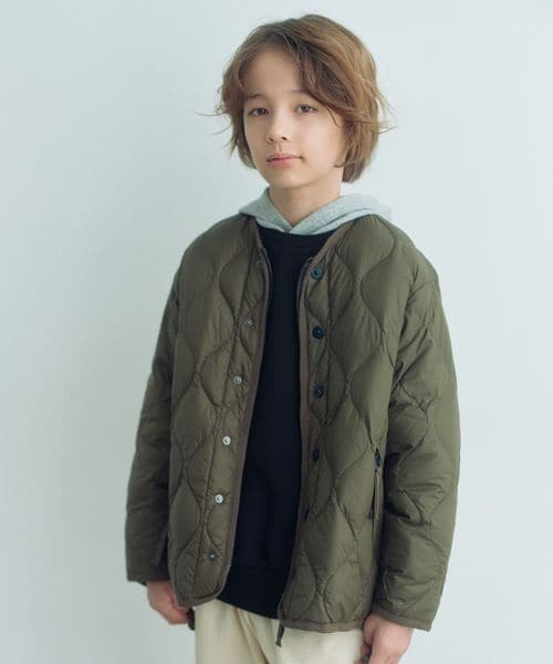 TAION/【WEB限定】＜TAION＞ ダブルジップ ジャケット / キッズ 140cm―150cm/ダウンジャケット / ダウンベスト
