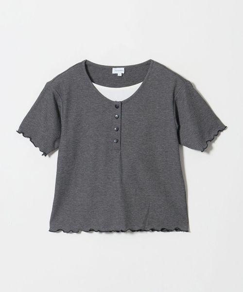 green label relaxing/テレコ ヘンリーネック Tシャツ / キッズ 140cm―160cm/Tシャツ / カットソー