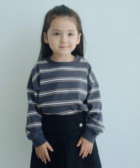 green label relaxing/フトピッチ ボーダー ロングスリーブ Tシャツ / キッズ 100cm―160cm/Tシャツ / カットソー